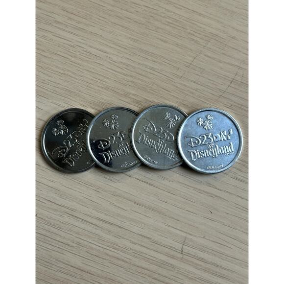 Disney D23 Expo 2024 Set Of 4 Medallions - NEW - One Size - Picture 3 of 3